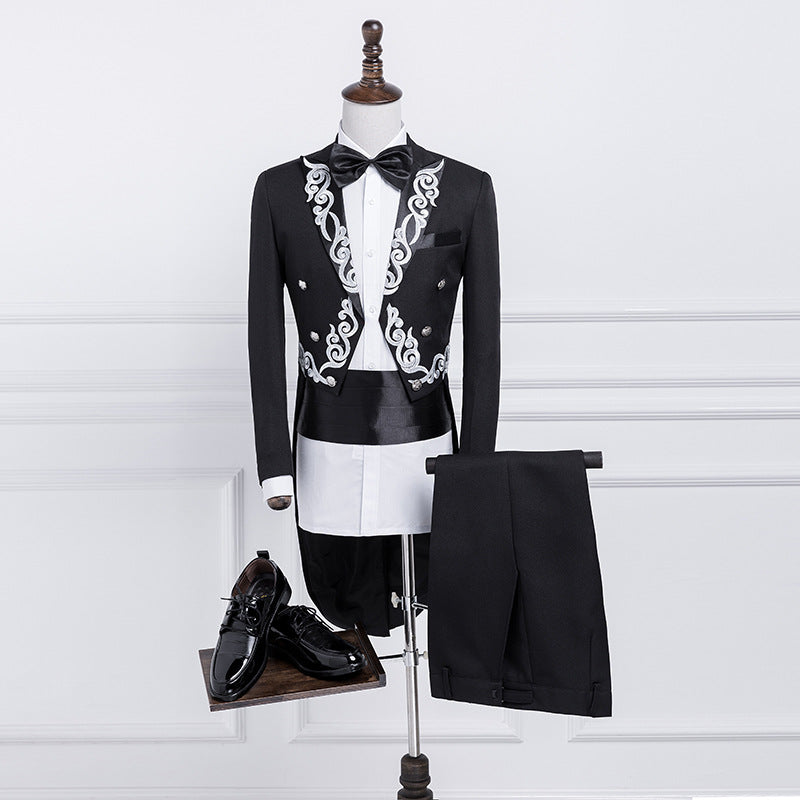 Men's Tuxedo Suit for Performers and Hosts