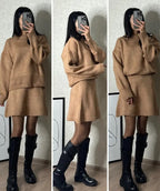 Women's Knitwear Skirt Outfit