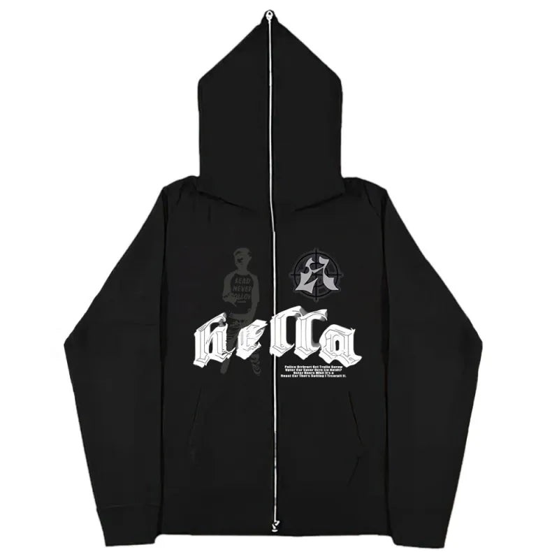 Unisex Oversized Zipper Hoodie Secondary image
