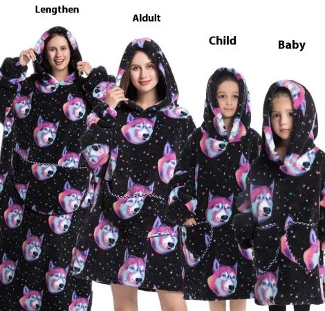 Lazy Blanket Hoodie Unisex Hoodie Unbranded Style 9 Adult