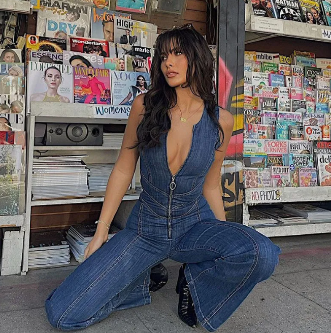 Women's Denim Jumpsuit