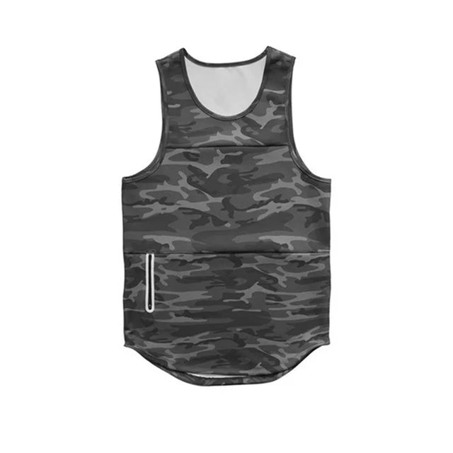 Men's Bodybuilding Sleeveless Workout Tank Top Men's Tank Top Unbranded NO LOGO Army camo M