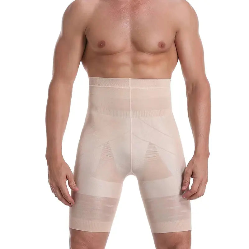 Men's High Waisted Compression Shorts For Sports
