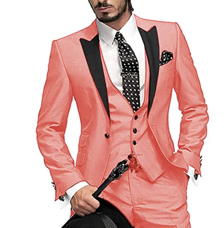 Men's Three-Piece Wedding Suit Men's Coats Unbranded Main image