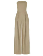 Women's Backless Wide Leg Jumpsuit