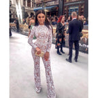 Women's Celebrity Style Lace Slim Jumpsuit
