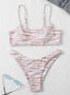 Women's Zebra Stripe Two Piece Bikini Set