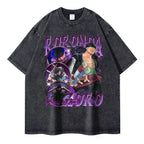 Anime One Piece Washed Oversized Tshirt