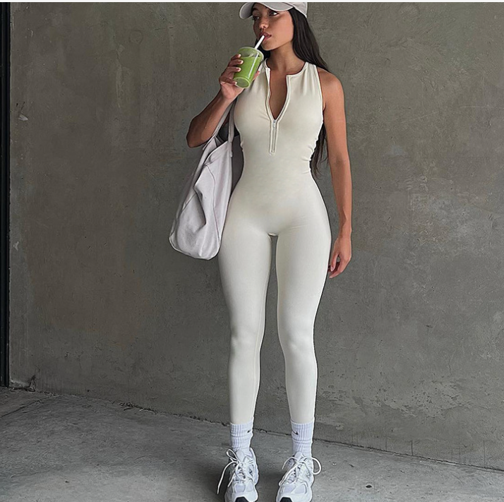 Women's Sleeveless Hollow Out Bodycon Jumpsuit