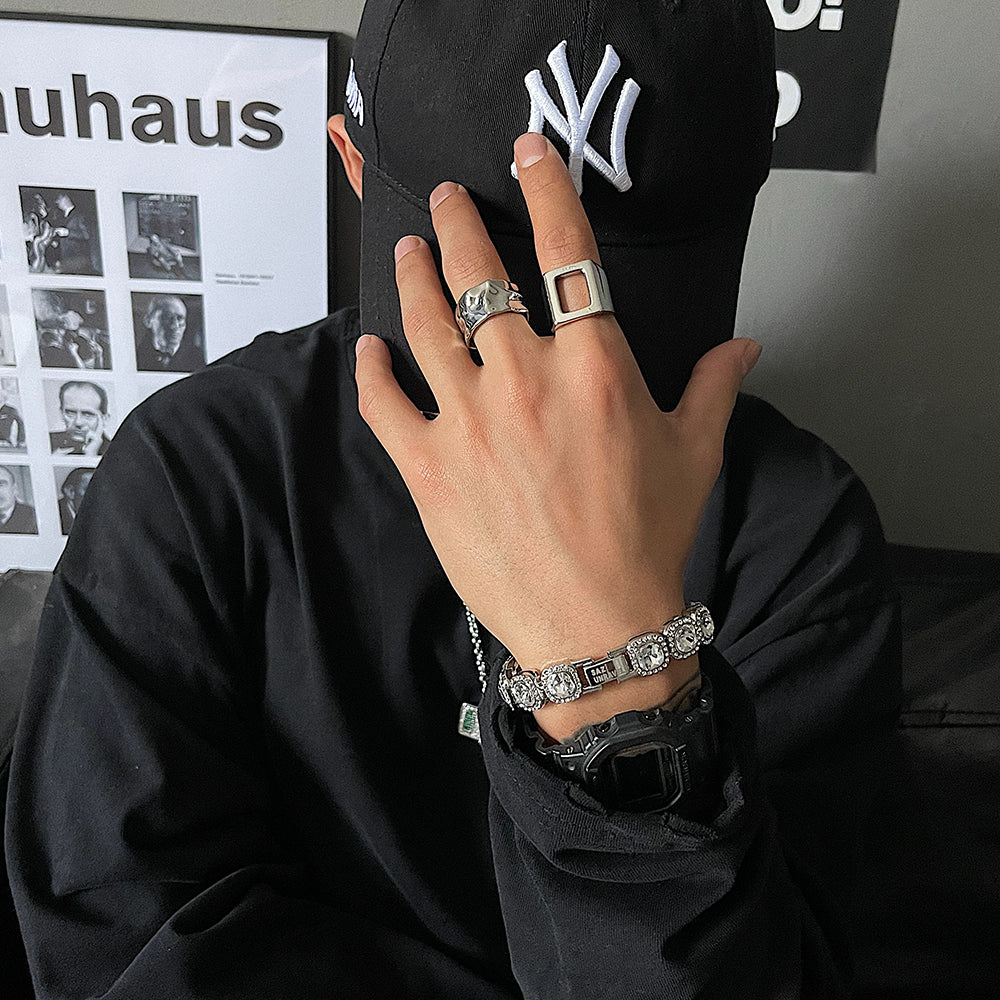 Men's Rock Sugar Diamond Bracelet Secondary image