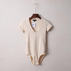 Women's Sexy Cross V Neck Slim Fit Short Jumpsuit for Women