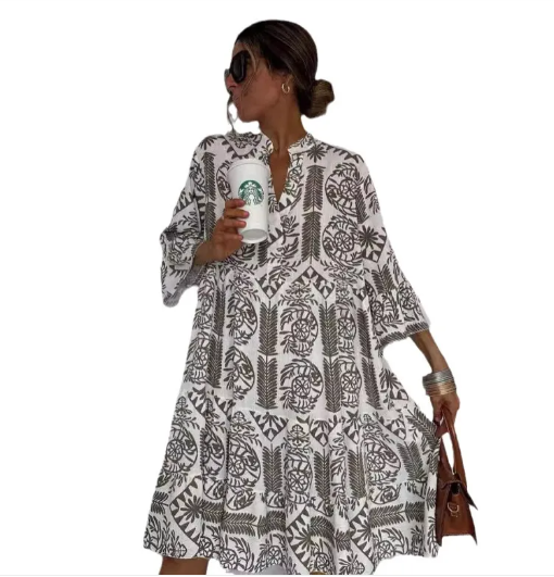 Women's Printed Short Sleeve Shirt for Women