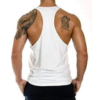Men's Fitness Elastic Muscle Wide Shoulder Tank Top