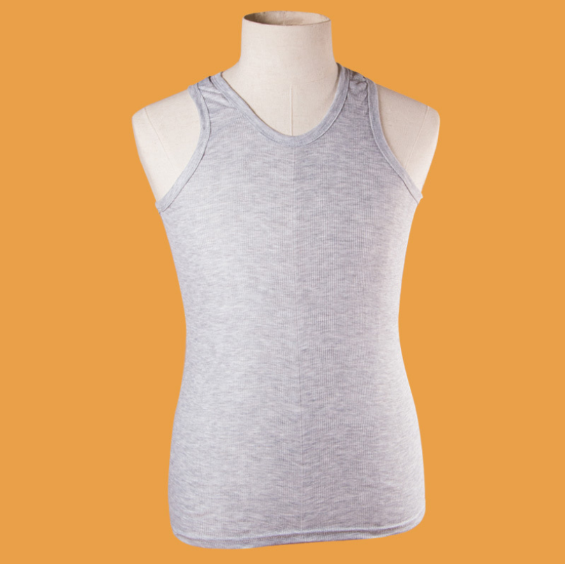 Men's Sports Vest - Sweat-Proof Work Tank Top Men's Tank Top Unbranded Grey L