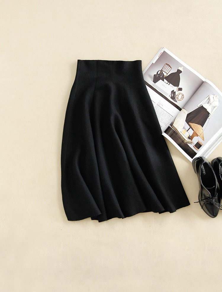 Women's A Line Pleated Skirt Women's Skirt Unbranded Black One Size