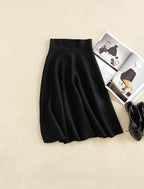 Women's A Line Pleated Skirt Women's Skirt Unbranded Black One Size