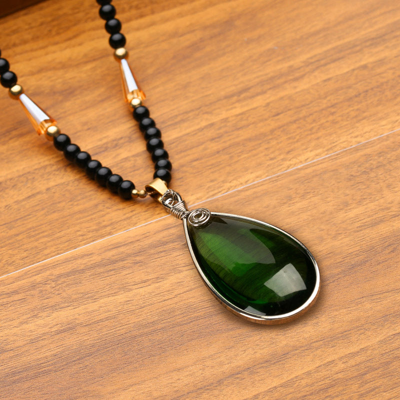 Long Sweater Necklace with Versatile Beads