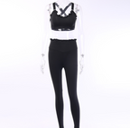 Women's Lace Edge Activewear Yoga Set