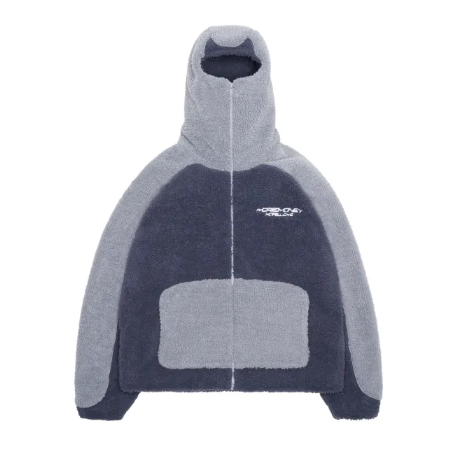 Lambswool Warm Hoodie Unisex Unisex Hoodie Unbranded Blue XL