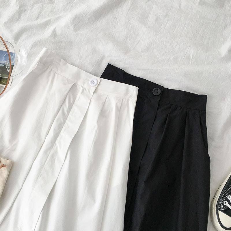 Women's Solid Color A Line High Waist Skirt