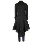 Steampunk Black Gothic Victorian Ladies Tuxedo Jacket Women's Coat Unbranded