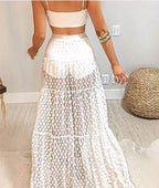Women's Tulle Patchwork Midi Skirt