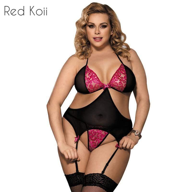Women's Lingerie With Garter Belt Set