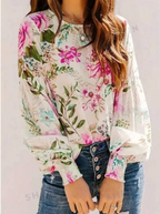Women's Casual Loose Long Sleeved Shirt