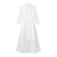 Women's Embroidered White Shirt Skirt