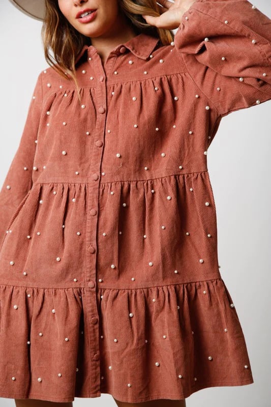 Women's Long Sleeve Shirt Dress Women's Dresses Unbranded