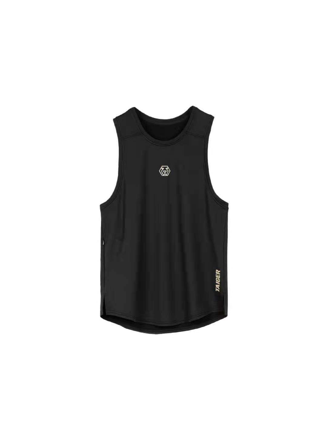 Men's Spring Summer Loose Fitness Tank Top with Zipper