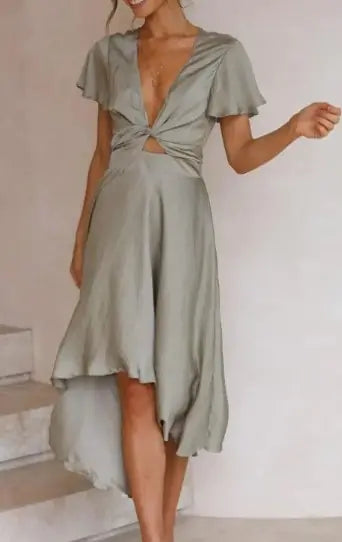Women's V Neck Dress