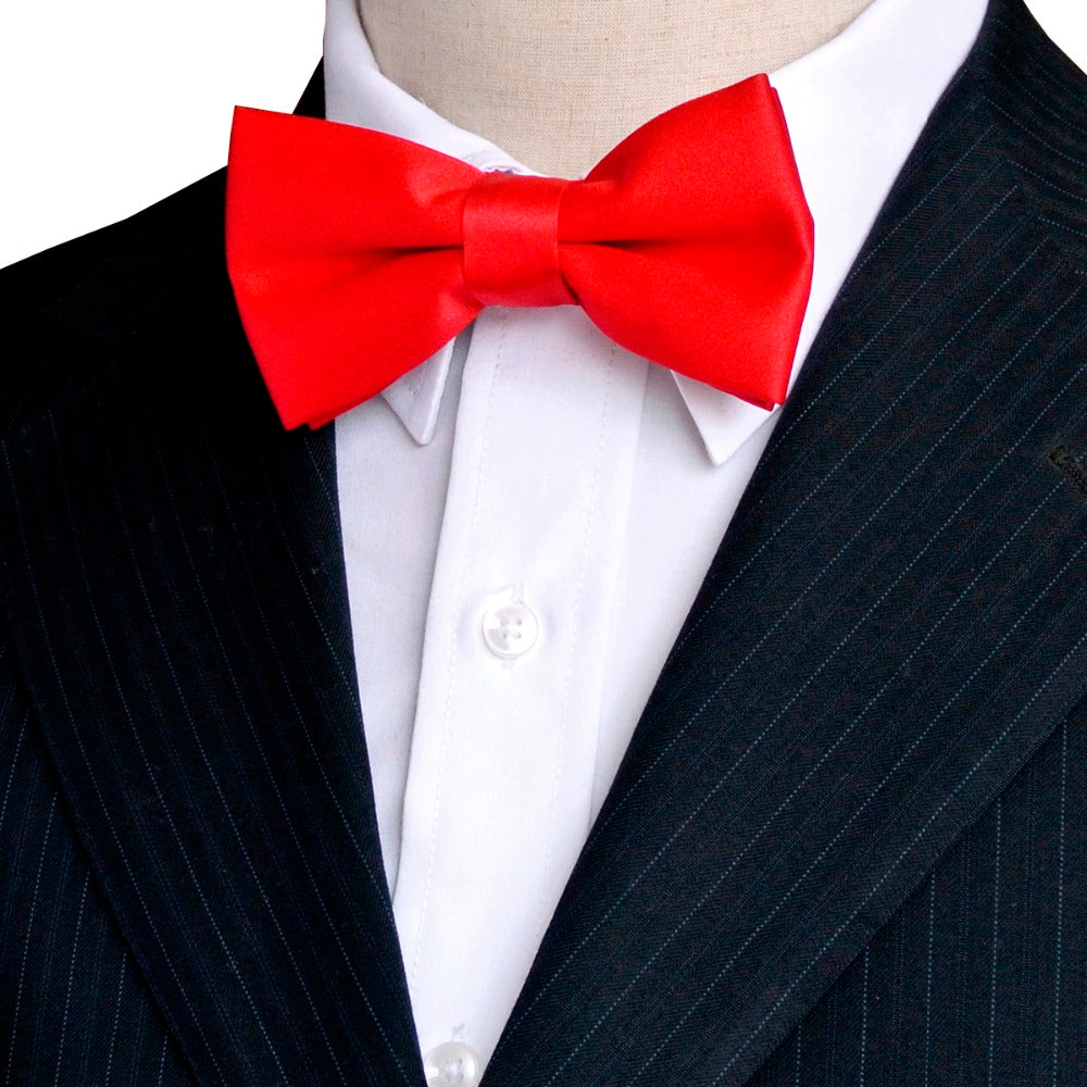 Men's Solid Color Silk Bow Tie