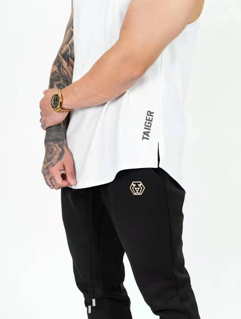 Men's Spring Summer Loose Fitness Tank Top with Zipper