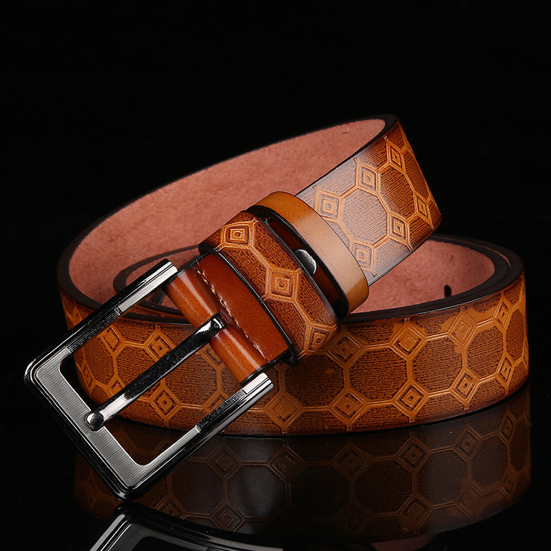 Men's Faux Leather Belt