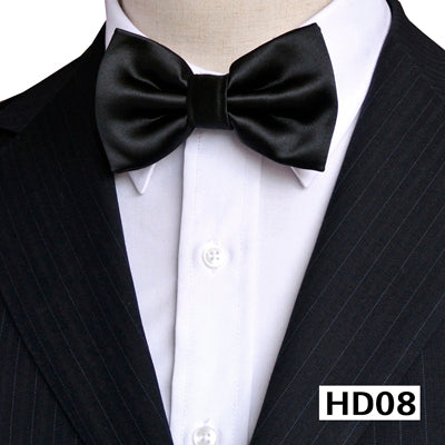 Men's Solid Color Silk Bow Tie