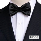 Men's Solid Color Silk Bow Tie