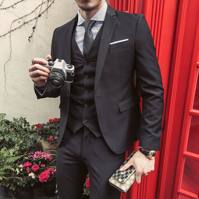Men's Casual Suit for Business and Wedding Attire