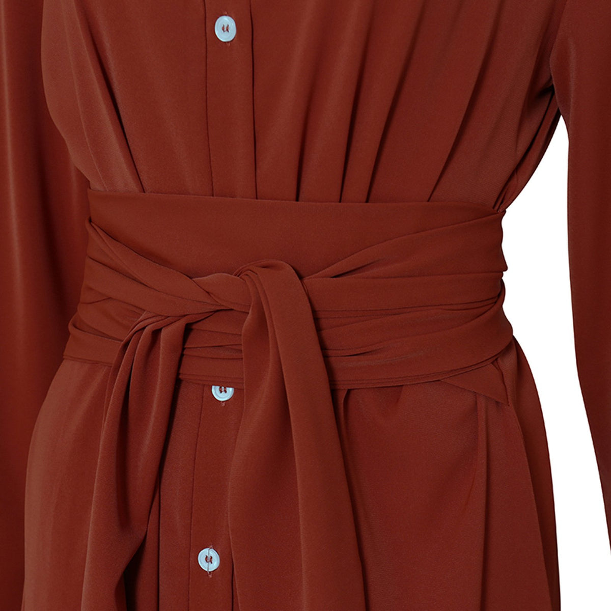 Women's Slim Single Breasted Shirt Dress Women's Dresses Unbranded