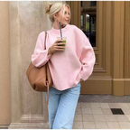 Women's Loose Long Sleeved Tops ILLUSION CO
