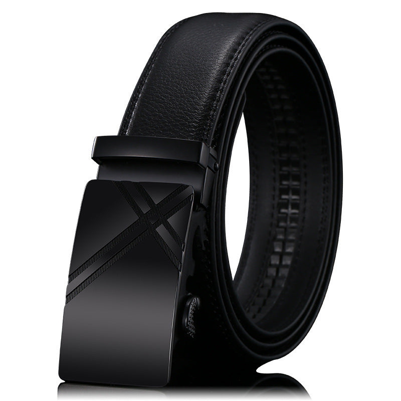 Men's Premium Leather Belt with Automatic Buckle