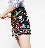 Women's Handmade Embroidered Mini Skirt Women's Skirt Unbranded