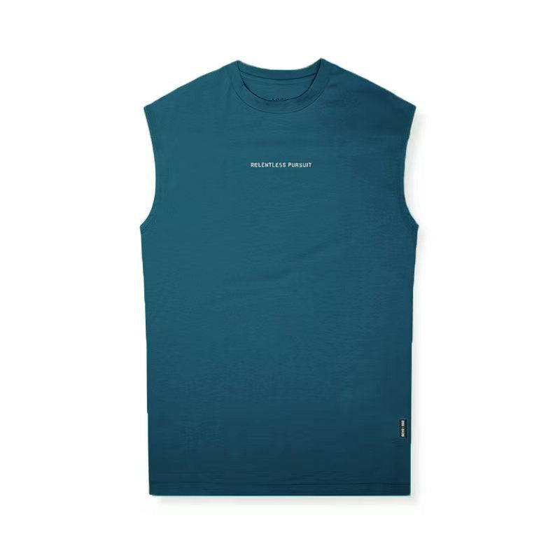 Men's Summer Sleeveless Sports Basketball Training Tank Top Men's Activewear Tops Unbranded Navy blue 2XL