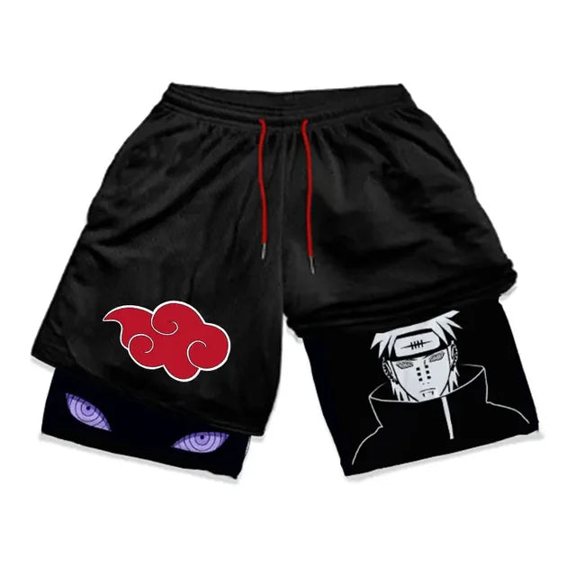 Anime Naruto 3 In 1 Gym Shorts
