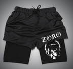Men's Anime 2 In 1 Gym Shorts