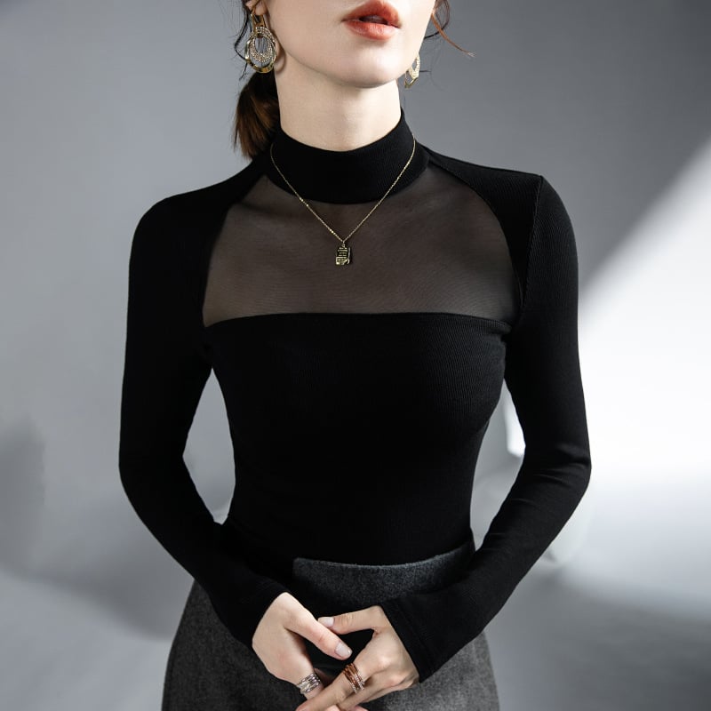 Women's  Long Sleeved Bottoming Shirt