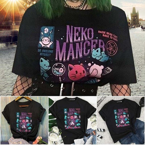Women's NEKO MANCER Graphic T Shirt