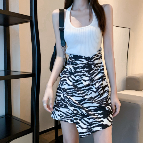 Women's Striped Midi Skirt