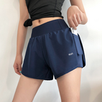 Women's High Waist Sports Shorts with Liner