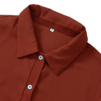 Women's Slim Single Breasted Shirt Dress Women's Dresses Unbranded